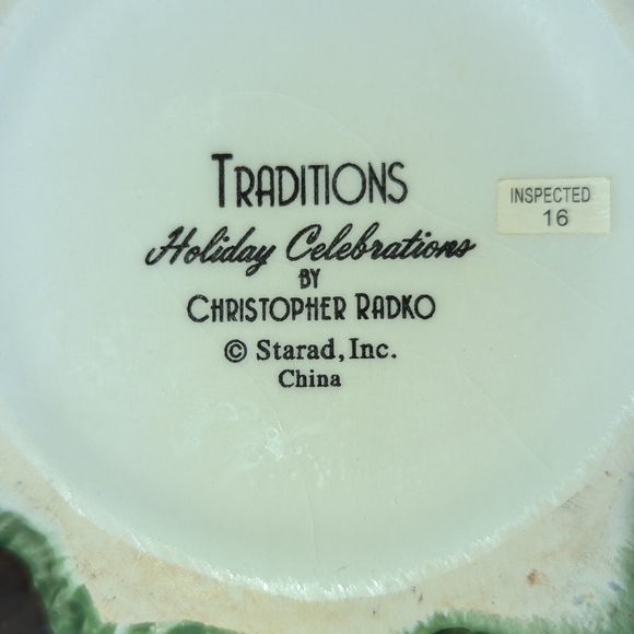 Christopher Radko Traditions Holidays Christmas Sugar Box and Creamer Tree - Picture 9 of 12